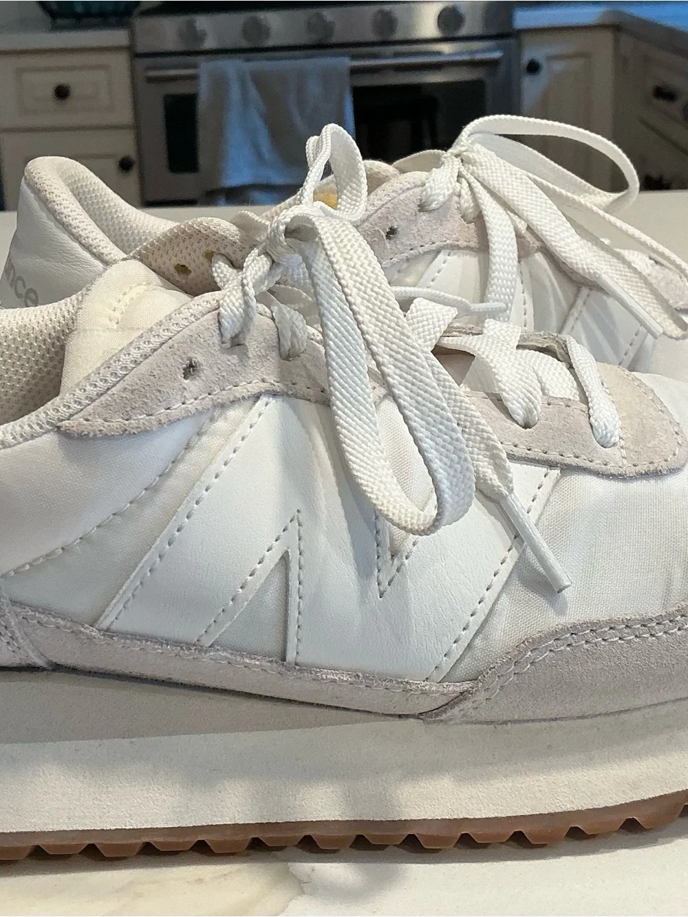 New Balance 237 Women's White and Light Gray Athletic Sneakers